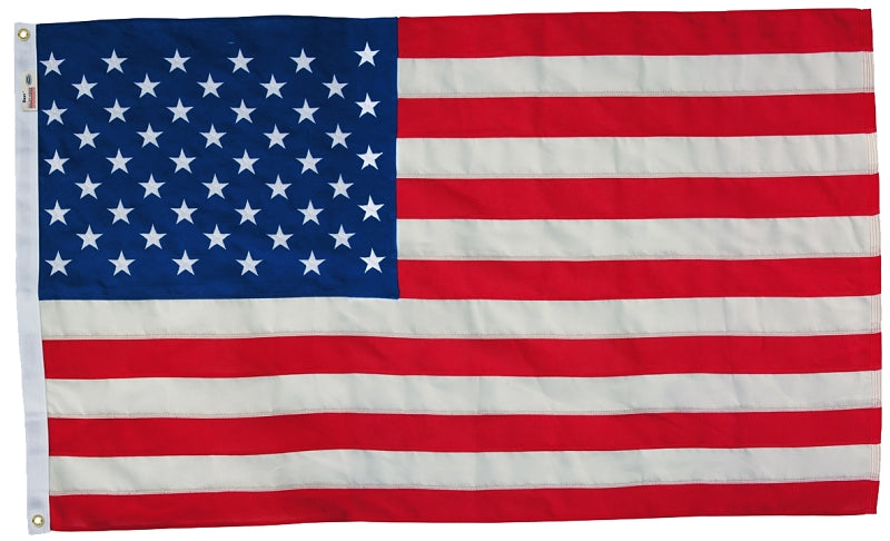 VALLEY FORGE Valley Forge USB3 USA Flag, 3 ft W, 5 ft H, Cotton AUTOMOTIVE VALLEY FORGE