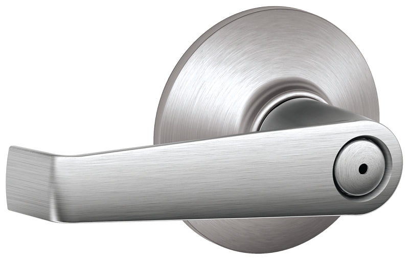 SCHLAGE LOCK Schlage F Series F40 ELA 626 Privacy Lever, Mechanical Lock, Satin Chrome, Metal, Residential, 2 Grade, ADA Compliant