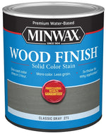 MINWAX Minwax 108210000 Wood Stain, Solid Stain, Classic Gray, Liquid, 32 fl-oz
