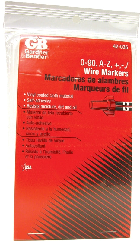 GB Gardner Bender 42-035 Pocket-Sized Wire Markers Booklet ELECTRICAL GB