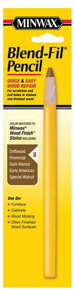 MINWAX Minwax 110086666 Wood Filler Pencil, Solid, Driftwood