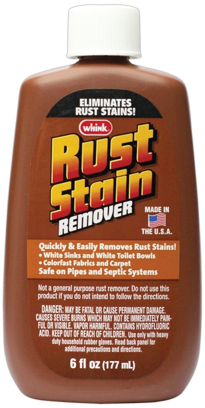 WHINK Whink 01261 Rust and Stain Remover, 6 oz, Liquid, Acrid CLEANING & JANITORIAL SUPPLIES WHINK