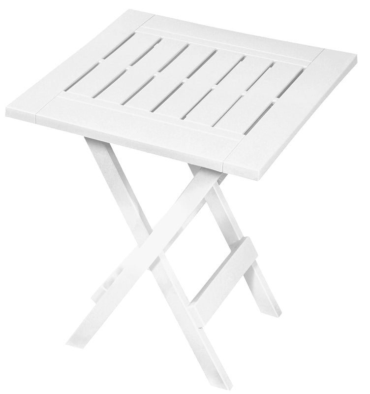 GRACIOUS LIVING Gracious Living Adirondack 14195-6PDQ Side Table, Resin Table, White Table, Foldable OUTDOOR LIVING & POWER EQUIPMENT GRACIOUS LIVING