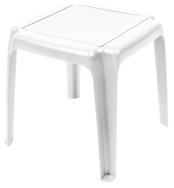 GRACIOUS LIVING Gracious Living 14553-40 Side Table, Resin Table, White Table OUTDOOR LIVING & POWER EQUIPMENT GRACIOUS LIVING   