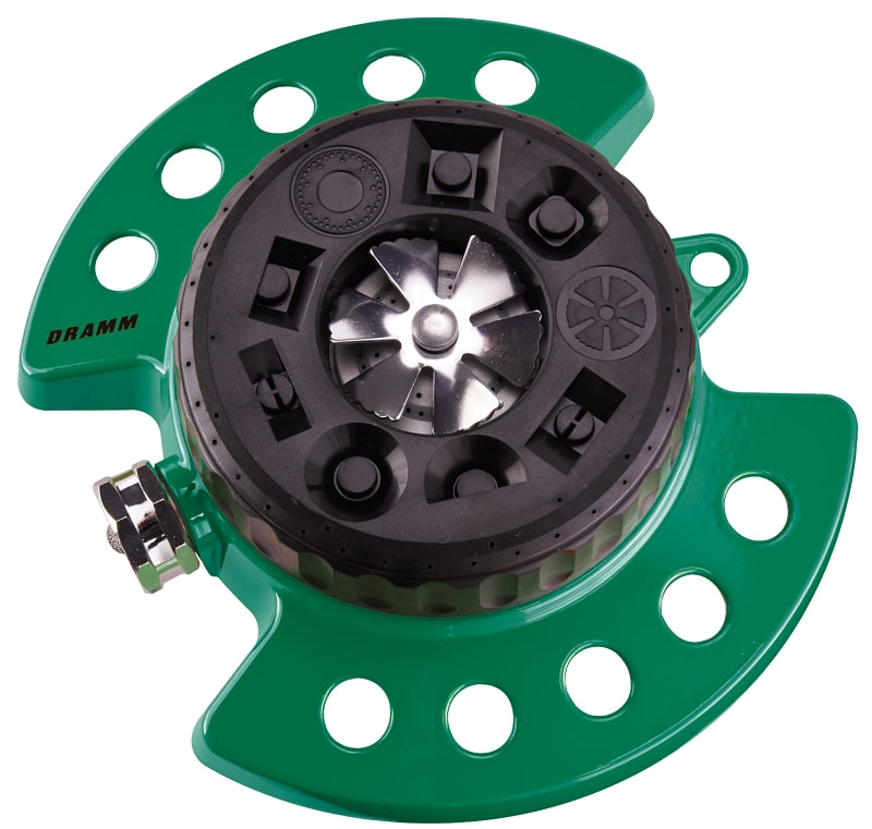 DRAMM Dramm 50-15024 Turret Sprinkler, Green, Metal LAWN & GARDEN DRAMM