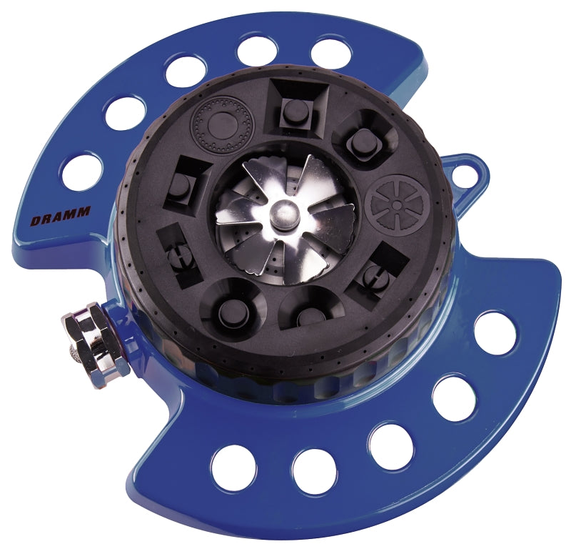 DRAMM Dramm 50-15025 Turret Sprinkler, Blue, Metal