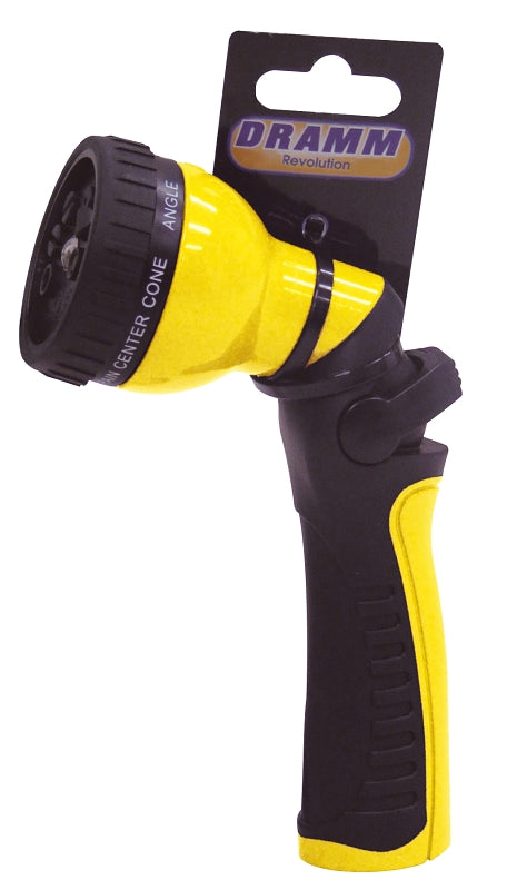 DRAMM Dramm 24503 9-Pattern Hose Nozzle, TPE/Zinc, Yellow LAWN & GARDEN DRAMM