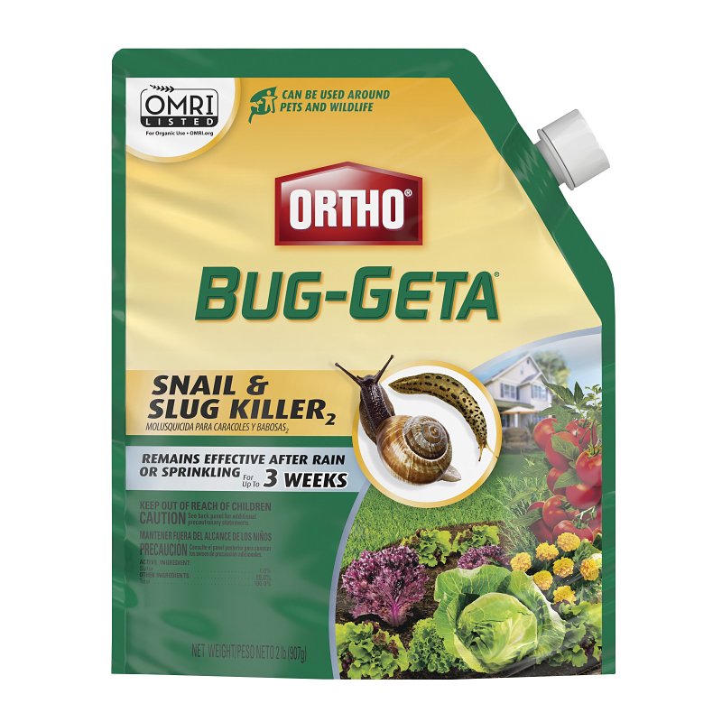 ORTHO Ortho Bug-Geta 0474510 Snail and Slug Killer, Solid, 2 lb Bag