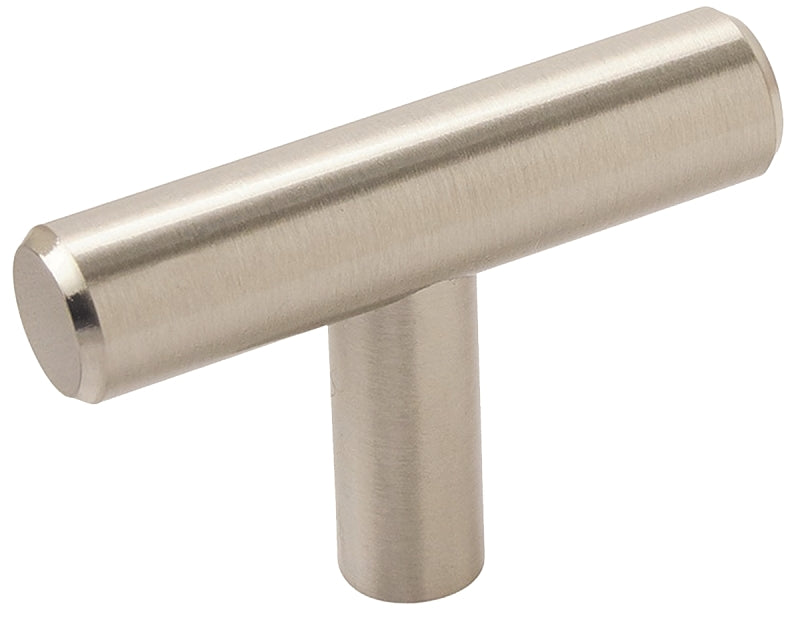 AMEROCK Amerock Bar Pulls Series BP19009CSG9 Cabinet Knob, 1-3/8 in Projection, Carbon Steel, Sterling Nickel