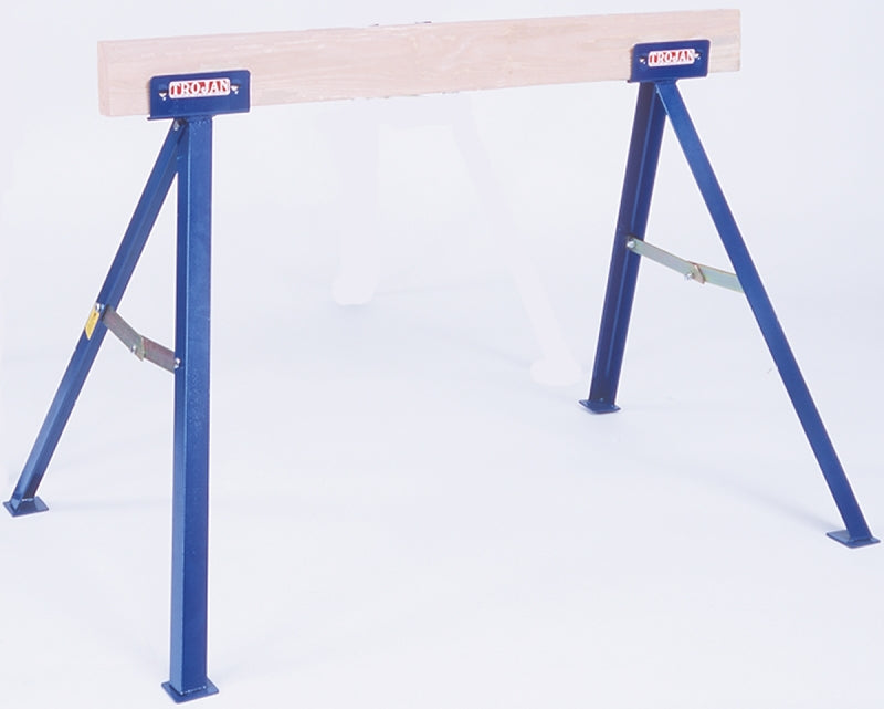 QUALCRAFT INDUSTRIES Qualcraft TS35 Sawhorse, 35 in H, Steel, Blue TOOLS QUALCRAFT INDUSTRIES   