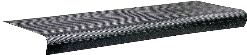 M-D M-D 75556 Stair Tread, 24 in L, 9-1/8 in W, 0.08 in Thick, Vinyl, Black HOUSEWARES M-D