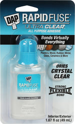 DAP DAP RapidFuse 7079800180 All-Purpose Adhesive, Clear, 1.67 fl-oz Bottle PAINT DAP