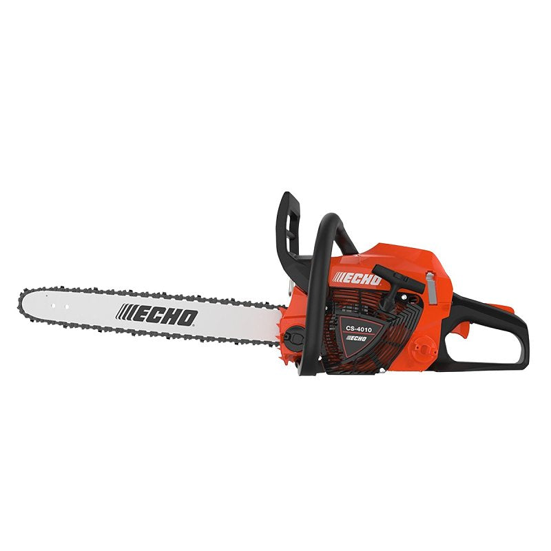 ECHO Echo CS-4010-18 Chainsaw, Oil, 41.6 cc Engine Displacement, 2-Stroke Engine, 18 in L Bar, 0.325 in Pitch, ES-Start Start OUTDOOR LIVING & POWER EQUIPMENT ECHO