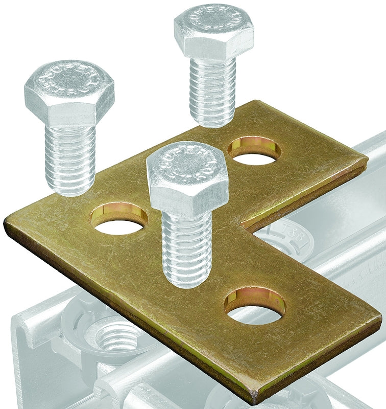 SUPERSTRUT SuperStrut 200 ZAB219-10 Right Angle Corner Bracket, Steel, Gold, Galvanized ELECTRICAL SUPERSTRUT
