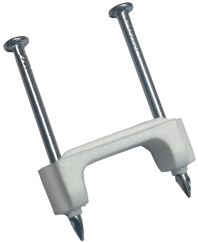GB Gardner Bender PS-150Z Cable Staple, 1/2 in W Crown, 1-1/4 in L Leg, Plastic/Polyethylene ELECTRICAL GB