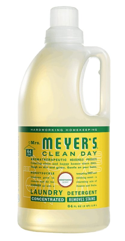 MRS MEYERS Mrs. Meyer's Clean Day 70112 Laundry Detergent, 64 fl-oz Bottle, Liquid, Honeysuckle