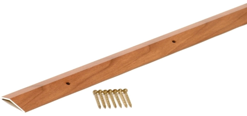 M-D M-D 40126 Carpet Trim, 72 in L, 1-3/8 in W, Aluminum, Cherry
