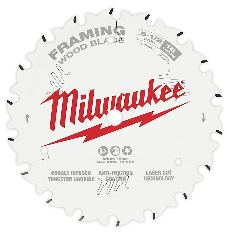 MILWAUKEE Milwaukee 48-40-0720 Circular Saw Blade, 7-1/4 in Dia, 5/8 in Arbor, 24-Teeth, Carbide Cutting Edge, 1/PK TOOLS MILWAUKEE