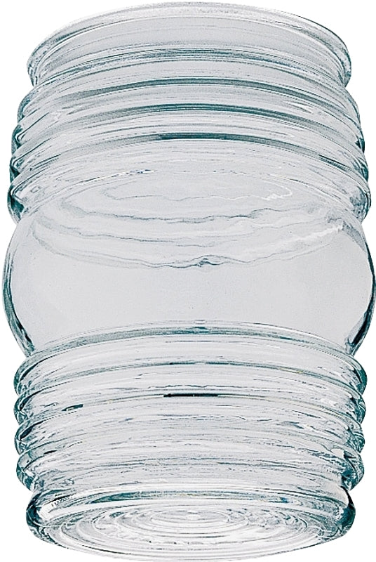 WESTINGHOUSE Westinghouse 8561700 Light Shade, 3-5/8 in Dia, Jelly Jar, Glass, Clear ELECTRICAL WESTINGHOUSE