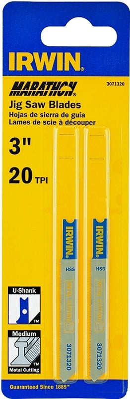 IRWIN Irwin 3071320 Jig Saw Blade, 3-1/4 in L, 20 TPI TOOLS IRWIN