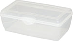 STERILITE Sterilite 18058606 Storage Box, Plastic, Clear, 13-1/8 in L, 7-5/8 in W, 4-1/2 in H