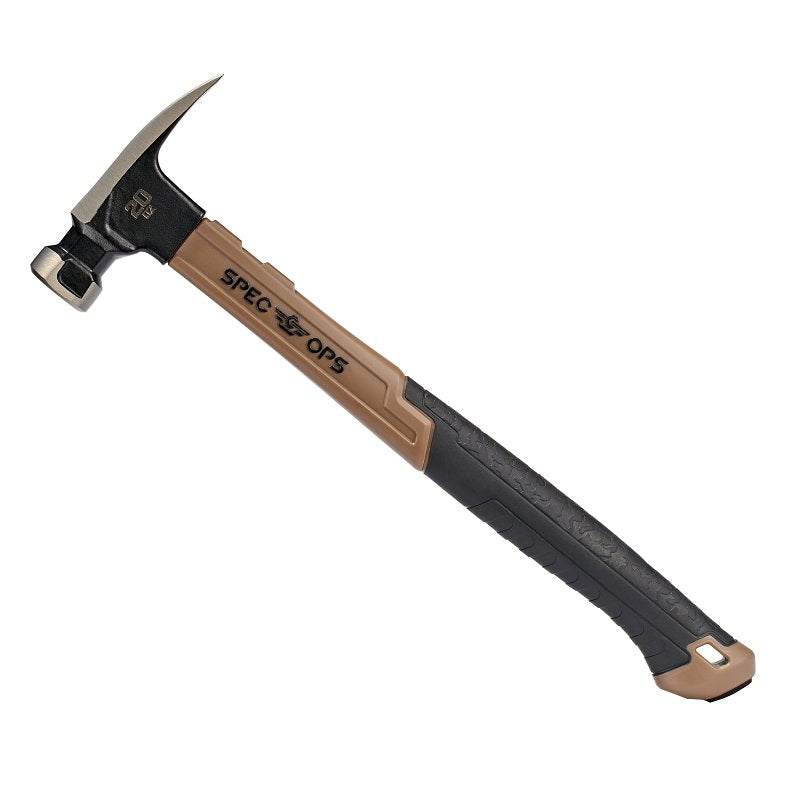 AMAX INC Spec Ops SPEC-M20FG16-S Hammer, 20 oz Head, Rip Claw, Steel Head, 16.85 in OAL