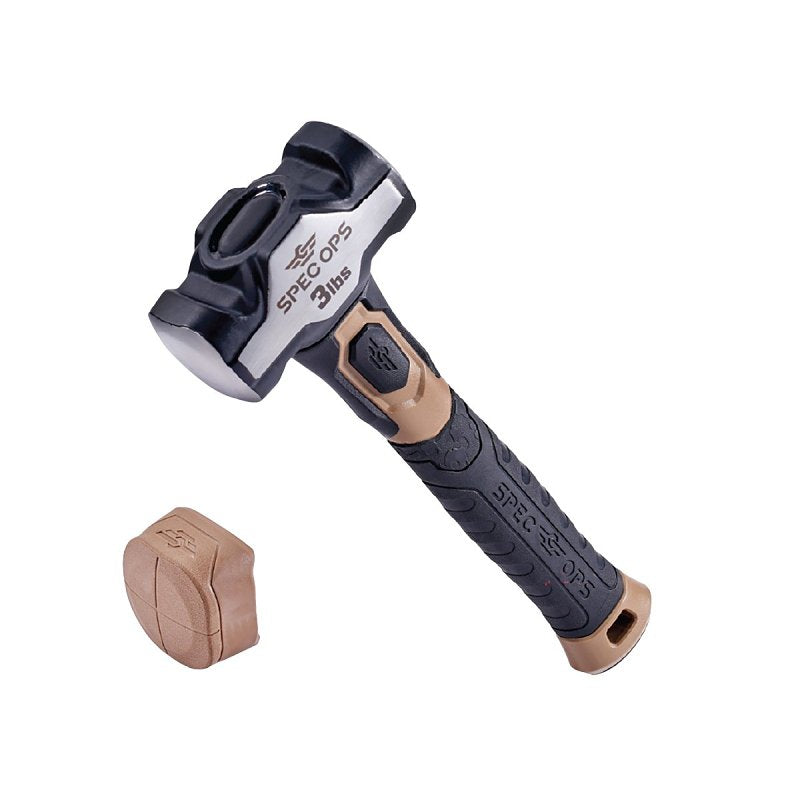 AMAX INC Spec Ops SPEC-M-DRILL3-S Drilling Hammer, 3 lb Head, Sledge Head, 10.62 in OAL TOOLS AMAX INC