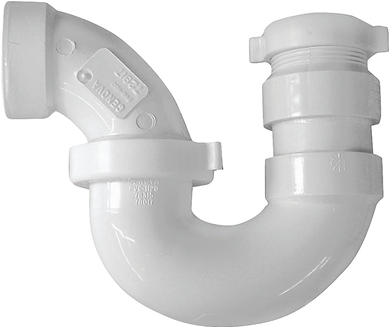 IPEX USA LLC-CANPLAS Canplas 193221A P-Trap, 1-1/4 x 1-1/2 in, Hub x Slip, PVC, White PLUMBING, HEATING & VENTILATION IPEX USA LLC-CANPLAS