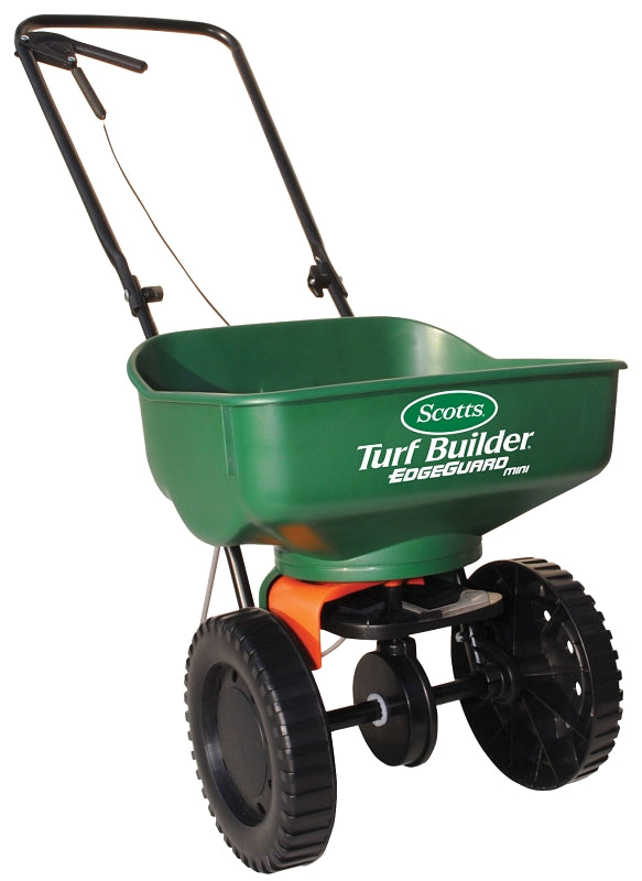 SCOTTS Scotts 76121 Mini Broadcast Spreader, 5000 sq-ft Coverage Area, 60 in W Spread, 23 lb, Plastic Hopper LAWN & GARDEN SCOTTS