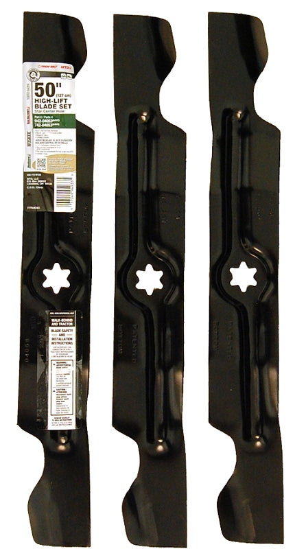 ARNOLD Arnold 490-110-M126 High-Lift Blade Set, 17-1/4 in L, For: 50 in Zero Turn Garden Tractors