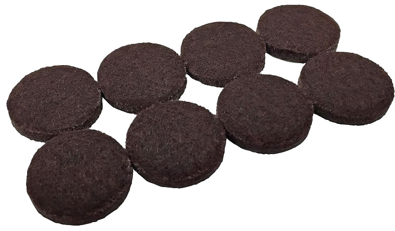 SHEPHERD Shepherd Hardware 9863 Protective Pad, Felt, Dark Brown, 1-1/2 in Dia, Round