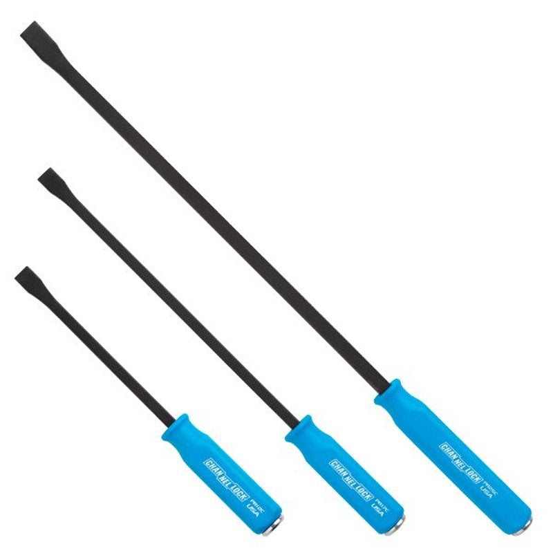 CHANNELLOCK Channellock PRY-3C Professional Pry Bar Set, 3 -Piece, HCS, Black Oxide