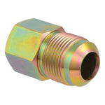 CASH ACME SharkBite 65709B Gas Connector, 5/8 x 1/2 in, Flare x FIP, Steel, Zinc, 1-1/2 in L