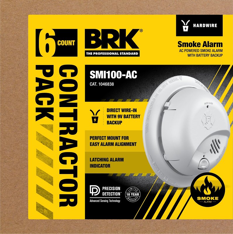 BRK First Alert 1046838 Smoke Alarm, Ionization Sensor, White HARDWARE & FARM SUPPLIES BRK