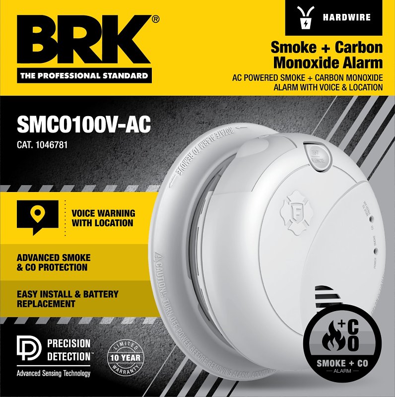 BRK First Alert 1046781 Smoke and Carbon Monoxide Alarm, Alarm: Voice, Photoelectric Sensor HARDWARE & FARM SUPPLIES BRK