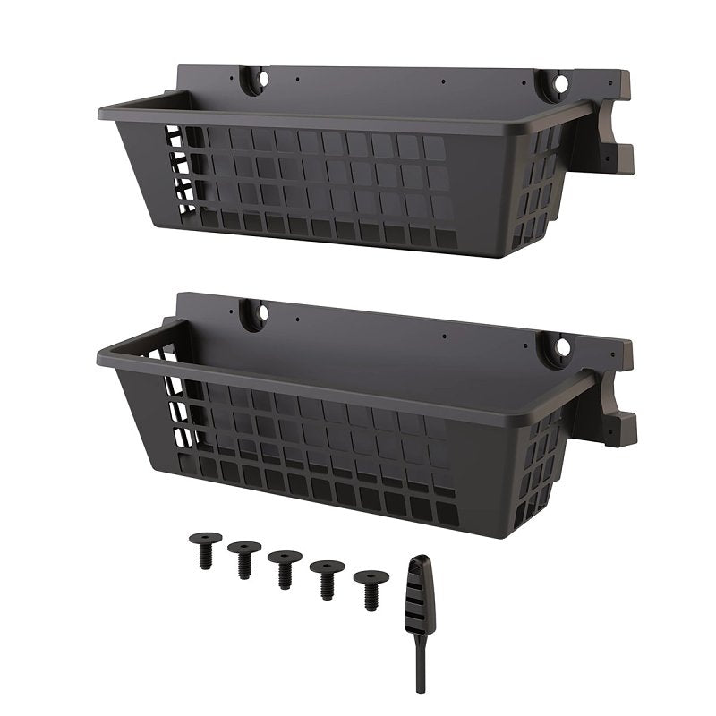 SUNCAST Suncast BMSBSKT2PK Basket, Resin, Black