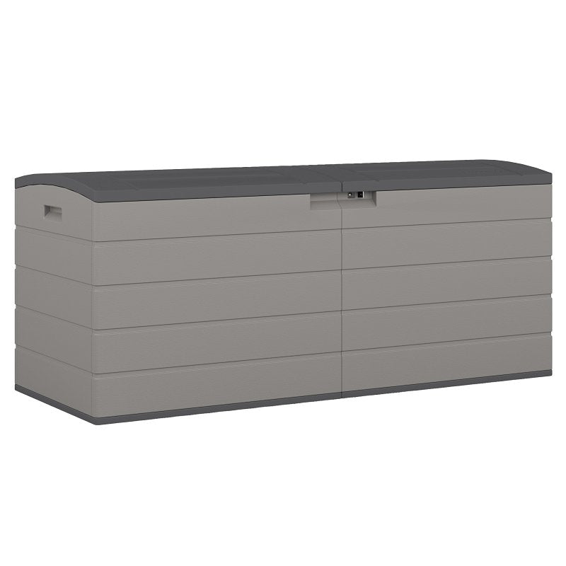 SUNCAST Suncast BMDB1120 Extra Large Deck Box, 59-1/4 in W, 24-1/4 in D, 25-1/4 in H, Plastic, Dove Gray LAWN & GARDEN SUNCAST