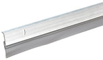 FROST KING Frost King A59/36H Door Sweep, 1-5/8 in W, 36 in L, Aluminum Flange, Vinyl Insert