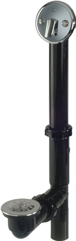 KEENEY Keeney 64B Bath Drain, Plastic, Black, Chrome PLUMBING, HEATING & VENTILATION KEENEY