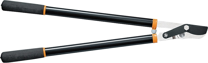 FISKARS Fiskars 391381-1001 Power Lever Lopper, 1-3/4 in Cutting Capacity, Bypass Blade, Steel Blade, Steel Handle, 28 in OAL LAWN & GARDEN FISKARS
