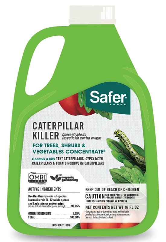 SAFER Safer 5163-6 Caterpillar Killer, Liquid, 16 oz Bottle