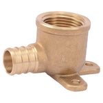 SHARKBITE SharkBite UC340LFA Drop Ear Pipe Elbow, 3/4 in, Barb x FNPT, 90 deg Angle, Brass, 200 psi Pressure
