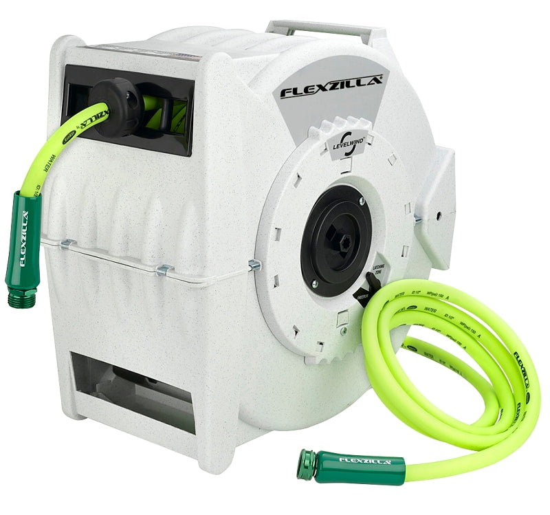 FLEXZILLA Flexzilla Levelwind L8340FZ Hose Reel, 1/2 in Dia Hose, 70 ft L Hose, Automatic Winding, Polypropylene LAWN & GARDEN FLEXZILLA