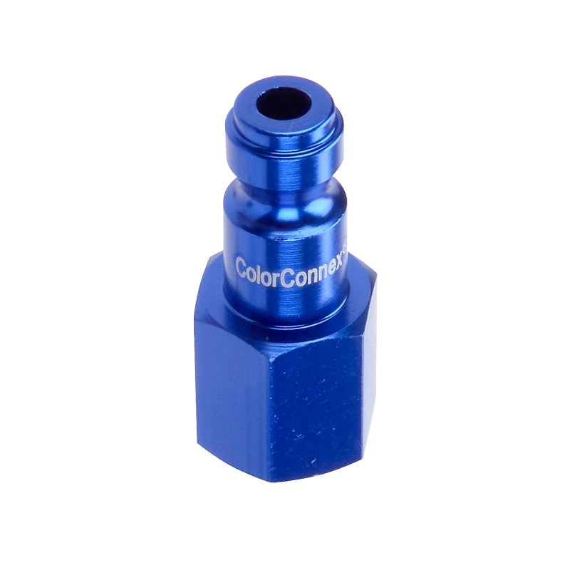 COLORCONNEX ColorConnex A72430C-X Plug, 1/4 in, FNPT, Aluminum, Anodized TOOLS COLORCONNEX