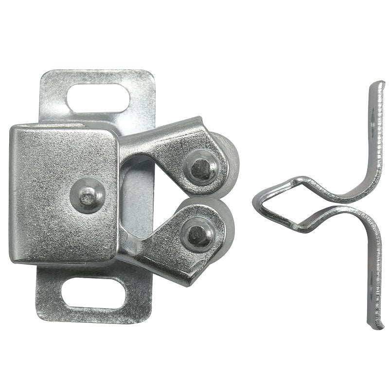 LAUREY DIV STRATEGIC BR Laurey 04301 Double Roller Catch, Steel, Zinc