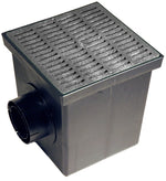 NDS NDS 1200BLKIT Catch Basin Kit, 6 in Dia, 12-3/8 in L, 12-3/8 in W, Square, Polypropylene, Black