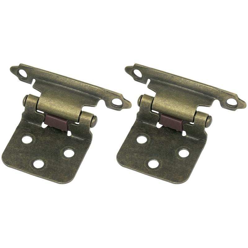 LAUREY DIV STRATEGIC BR Laurey 28705 Cabinet Hinge, Steel, Antique Brass, Self Close, Flush Mounting