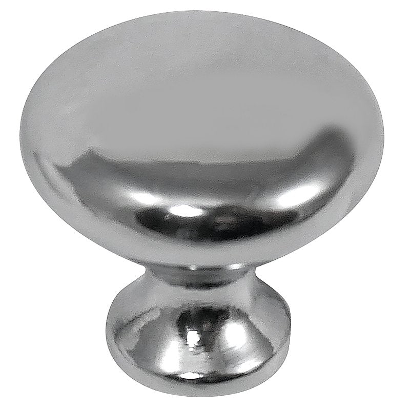 LAUREY DIV STRATEGIC BR Laurey Danica Series 54426 Cabinet Knob, 27 mm Projection, Zinc, Polished Chrome