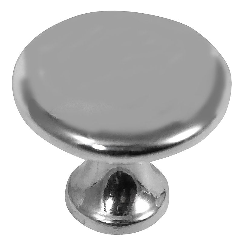 LAUREY DIV STRATEGIC BR Laurey Harmony Series 55526 Cabinet Knob, 25 mm Projection, Zinc, Polished Chrome