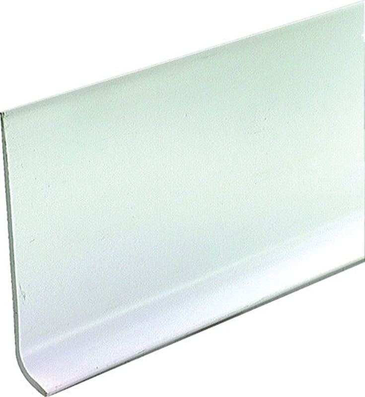 M-D M-D 75507 Wall Base, 120 ft L, 4 in W, Vinyl, Snow White